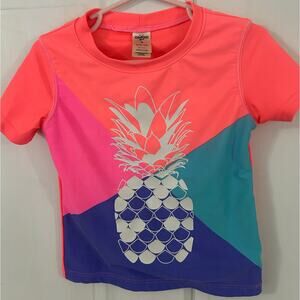 OshKosh Girls Multicolored Swim Shirt Size 4